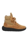 Giuseppe Zanotti Woman Ankle Boots Camel Size 6 Leather, Textile Fibers In Brown