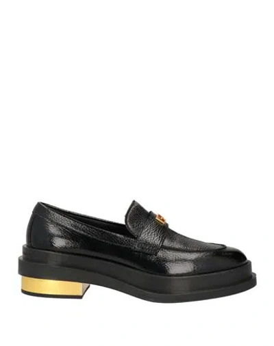 Giuseppe Zanotti Woman Loafers Black Size 11 Leather