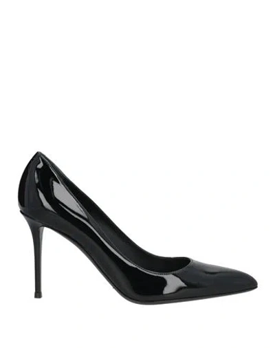 Giuseppe Zanotti Woman Pumps Black Size 5.5 Textile Fibers