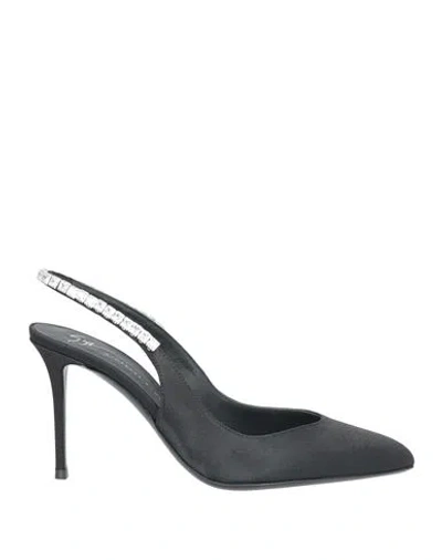 Giuseppe Zanotti Woman Pumps Black Size 7 Textile Fibers