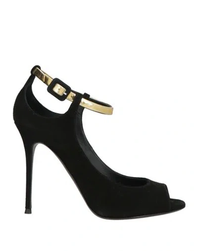 Giuseppe Zanotti Woman Pumps Black Size 8 Leather