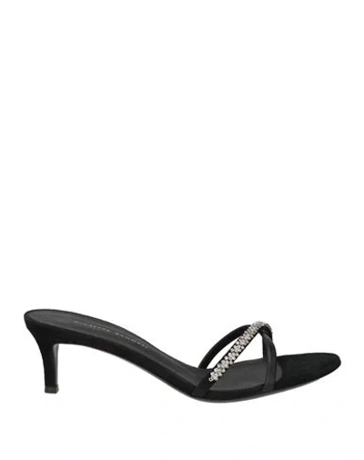 Giuseppe Zanotti Woman Sandals Black Size 6 Leather