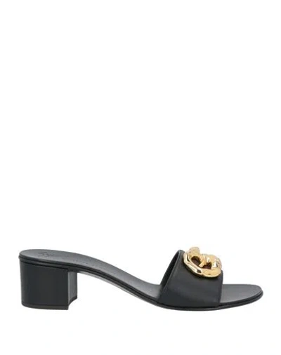Giuseppe Zanotti Woman Sandals Black Size 11 Soft Leather