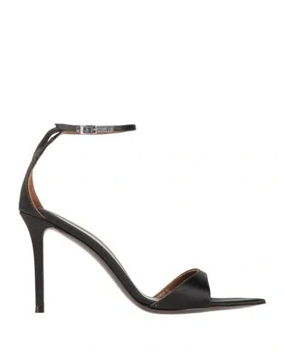 Giuseppe Zanotti Woman Sandals Black Size 7.5 Textile Fibers