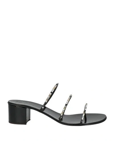 Giuseppe Zanotti Woman Sandals Black Size 8 Synthetic Material