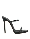 Giuseppe Zanotti Woman Sandals Black Size 8 Textile Fibers