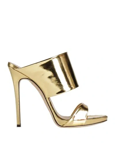 Giuseppe Zanotti Open Pointed-toe Stiletto Heel In Gold