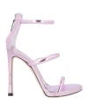 Giuseppe Zanotti 120mm Metallic Stiletto Sandals In Purple