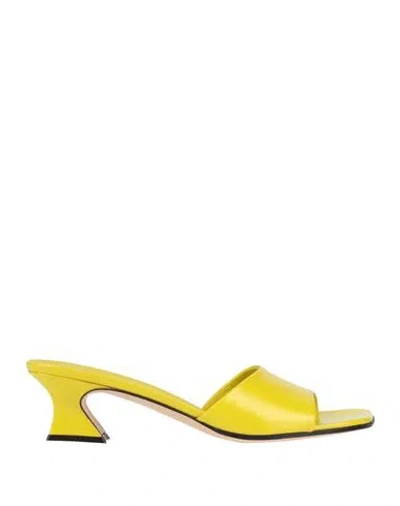 Giuseppe Zanotti Woman Sandals Lime Green Size 7 Leather