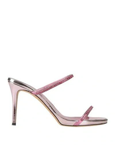 Giuseppe Zanotti Woman Sandals Pink Size 6 Leather