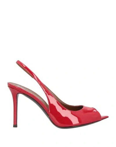 Giuseppe Zanotti Woman Sandals Red Size 8 Leather