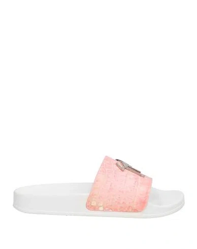 Giuseppe Zanotti Woman Sandals Salmon Pink Size 9 Synthetic Fibers