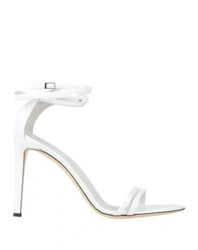 Giuseppe Zanotti Woman Sandals White Size 6 Leather