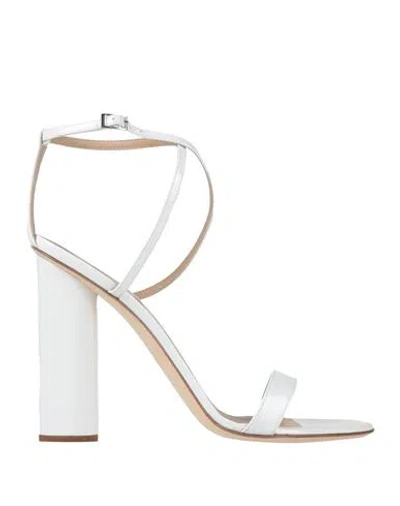 Giuseppe Zanotti Woman Sandals White Size 7.5 Synthetic Material