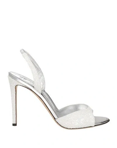 Giuseppe Zanotti Woman Sandals White Size 9.5 Leather