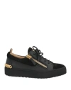 Giuseppe Zanotti Woman Sneakers Black Size 5 Leather In Black