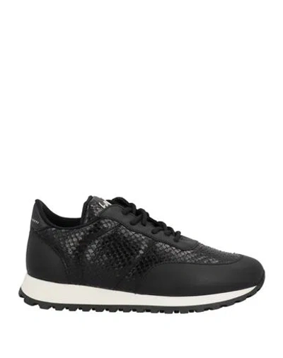 Giuseppe Zanotti Woman Sneakers Black Size 12 Calfskin