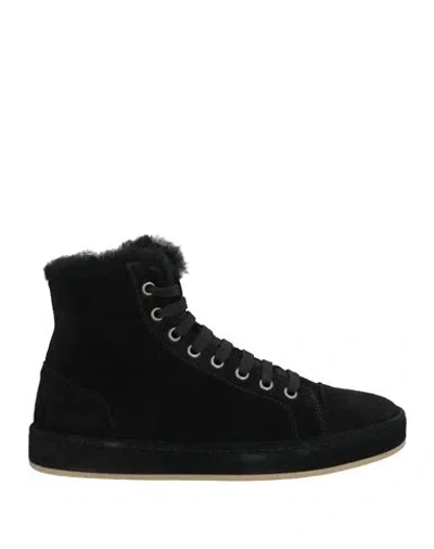 Giuseppe Zanotti Woman Sneakers Black Size 7 Leather