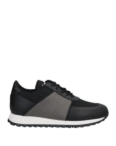 Giuseppe Zanotti Woman Sneakers Black Size 8 Leather, Textile Fibers