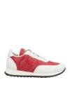 Giuseppe Zanotti Woman Sneakers Brick Size 8 Soft Leather In Red