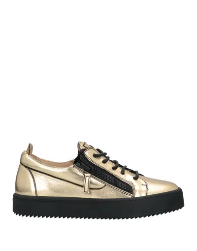 Giuseppe Zanotti Sneakers In Gold