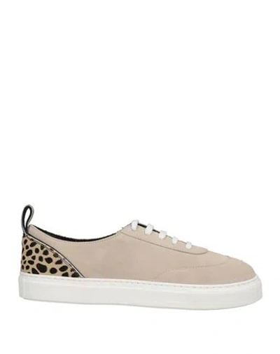 Giuseppe Zanotti Woman Sneakers Light Grey Size 8 Leather