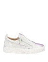 Giuseppe Zanotti Woman Sneakers Light Purple Size 8.5 Soft Leather