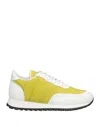 Giuseppe Zanotti Jimi Crocodile-effect Leather Sneakers In Yellow
