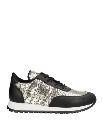 Giuseppe Zanotti Woman Sneakers Platinum Size 12 Soft Leather In Grey