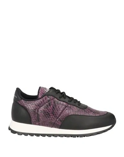 Giuseppe Zanotti Woman Sneakers Plum Size 8 Soft Leather In Purple
