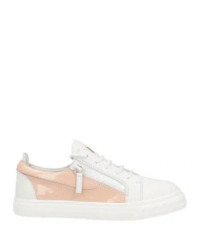 Giuseppe Zanotti Woman Sneakers White Size 11 Soft Leather