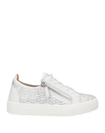 Giuseppe Zanotti Woman Sneakers White Size 8 Soft Leather