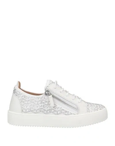Giuseppe Zanotti Woman Sneakers White Size 7 Soft Leather