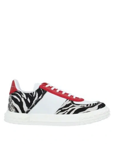 Giuseppe Zanotti Woman Sneakers White Size 8 Leather