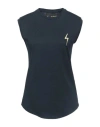 Giuseppe Zanotti Woman Tank Top Midnight Blue Size Xl Cotton