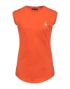 Giuseppe Zanotti Woman Tank Top Orange Size Xl Cotton