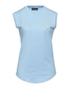 Giuseppe Zanotti Woman T-shirt Sky Blue Size Xl Cotton