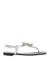 Giuseppe Zanotti Crystal-embellished Mirrored-leather Sandals In Silver