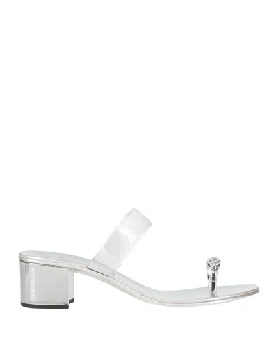 Giuseppe Zanotti Toe Strap Sandals In Transparent