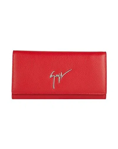 Giuseppe Zanotti Woman Wallet Red Size - Leather In Brown