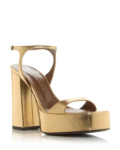 Giuseppe Zanotti Women's Biarritz Platform Sandals In Gold