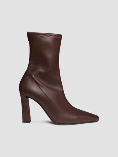 Giuseppe Zanotti Women's Brenda 90mm Stretch Leather Booties In Brown