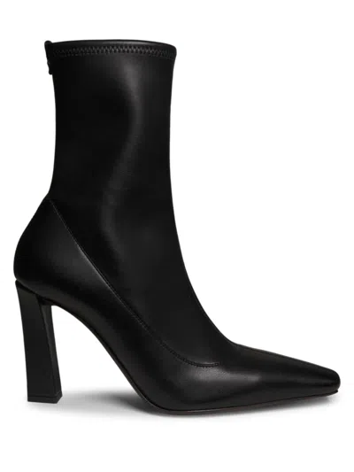 Giuseppe Zanotti Women's Brenda 90mm Stretch Leather Booties In Black