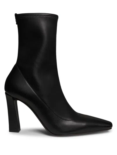 Giuseppe Zanotti Women's Brenda 90mm Stretch Leather Booties In Nero
