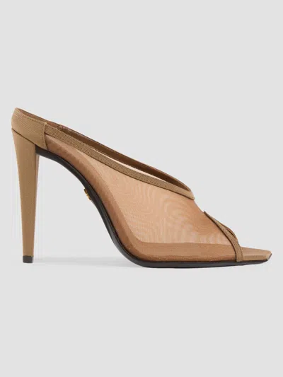 Giuseppe Zanotti Women's Brivido 105mm Mesh Mules In Brown