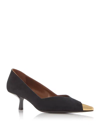 Giuseppe Zanotti Women's Cap Toe Kitten Heel Pumps In Black