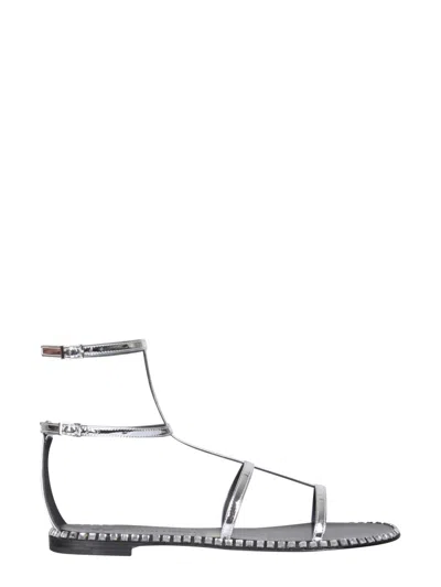 GIUSEPPE ZANOTTI GIUSEPPE ZANOTTI WOMEN FLAT GLADIATOR SANDALS