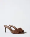 Giuseppe Zanotti Metallic Multi-strap Stiletto Slide Sandals In Brown