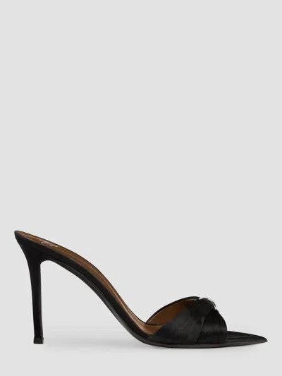 Giuseppe Zanotti Women's Intrigo 90mm Silk Stiletto Mules In Black