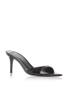 Giuseppe Zanotti Women's Intriigo Croc Embossed High Heel Slide Sandals In Black